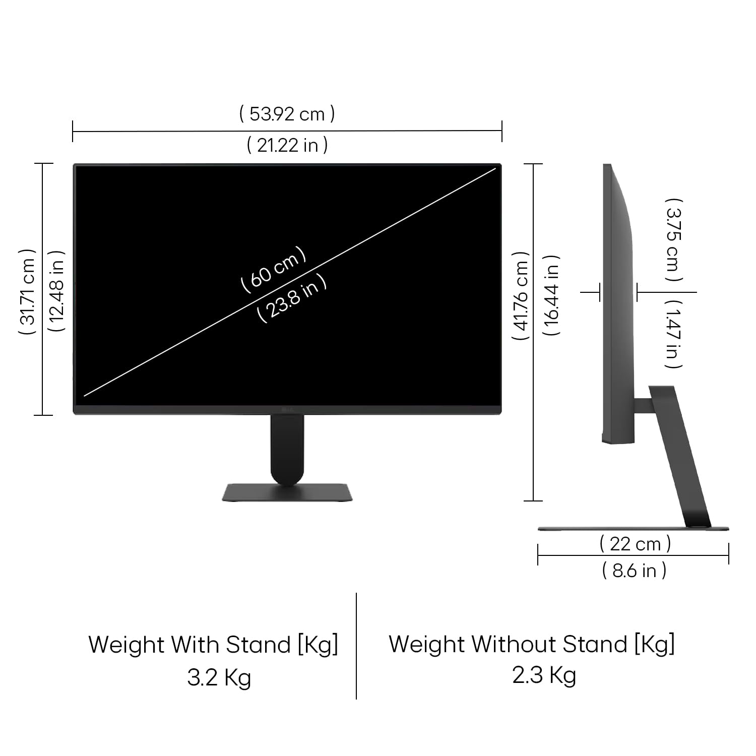 LG24U411A-BN Smartchoice 60 cm (24-inch) Full HD (1920 x 1080) IPS Monitor, 3-Side Virtually Borderless, 1ms MBR, 120Hz, sRGB 99%(Typ.), HDR10, Reader Mode, Flicker Safe, VGA, HDMI, Slim Stand, Black - Image 5