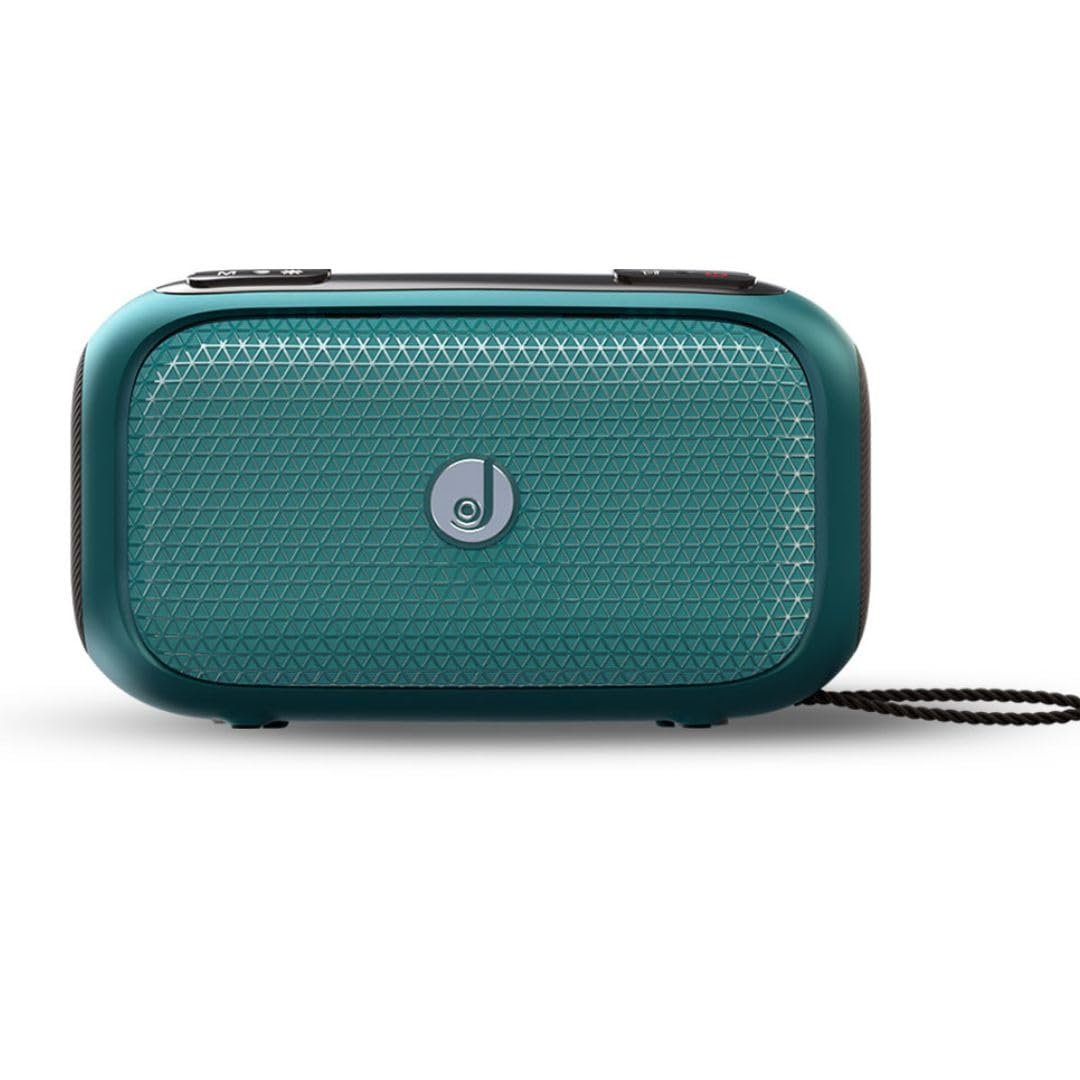 JC Sushi Albatross | Wireless Speaker | 20W | BT V5.0 | RGB Light |1800mAh Battery 25Hrs Playtime | Splash Proof | Sleek Design | Voice Recording | FM,USB & Micro SD | Type-C Fast Charge (Ocean Blue) - Image 2
