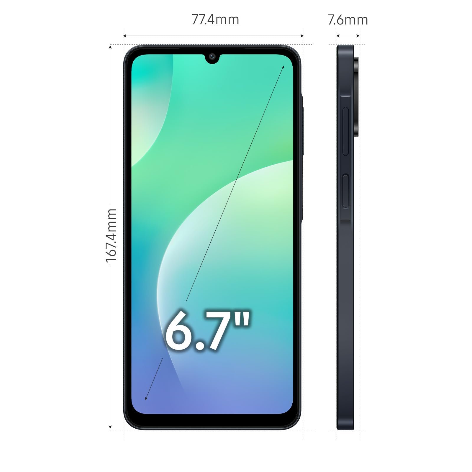 Samsung Galaxy M07 Mobile (Black, 4GB RAM, 64GB Storage) | MediaTek Helio G99 | AnTuTu 624K | IP54| 50MP Camera | 7.6mm Slim | 5000mAh Battery | 25W Fast Charging | 6 Gen OS Upgrades | Without Charger - Image 9
