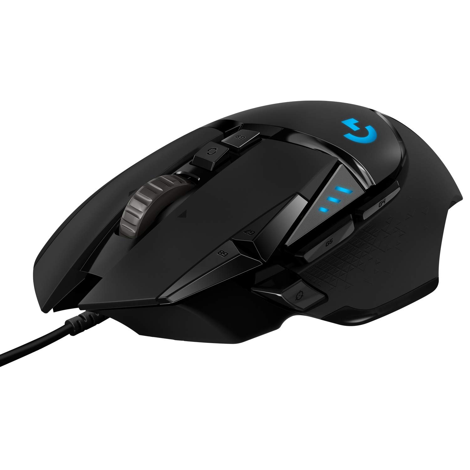 Logitech G502 Hero High Performance Wired USB Gaming Mouse, Hero 25K Sensor, 25,600 DPI, RGB, Adjustable Weights, 11 Programmable Buttons, On-Board Memory, PC/Mac - Black - Image 2