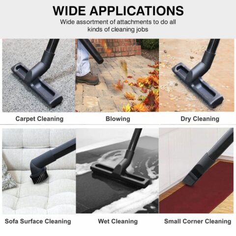 INALSA Wet and Dry Vacuum Cleaner for Home,10 LTR Capacity,1200 W, 17 kPa Suction, Blower Function, Wet Vacuum Cleaner for Sofa, House Cleaning Machine,Vaccine Cleaner for Home (Micro WD10)