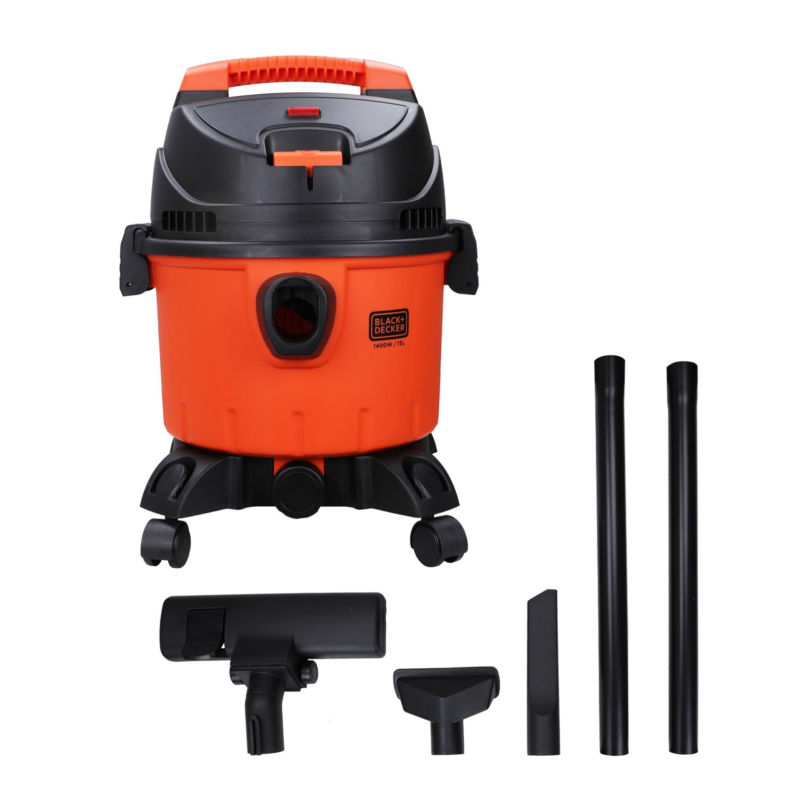 BLACK+DECKER WDBD15 15-Litre, 1400 Watt, 16 KPa High Suction Wet and Dry Vacuum Cleaner and Blower with HEPA Filter and Reusable Dustbag (Red/Grey) - Image 2