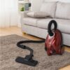 Eureka Forbes Quick Clean DX Vacuum Cleaner with 1200 Watts Powerful Suction Control, 3 Free Reusable dust Bag Worth Rs 500, Comes with Multiple Accessories, Dust Bag Full Indicator (Red), Standard