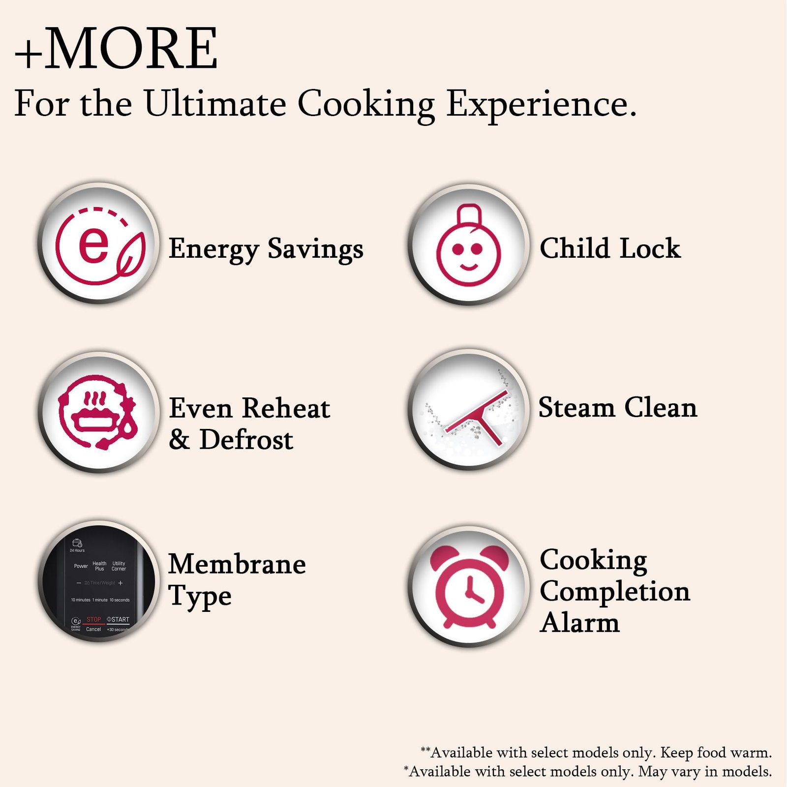 LG 20 L Solo Microwave Oven (MS2043BP, Black, Health plus Menu, I-Wave Technology, Indian Cuisine, Even Reheat & Defrost, Auto Cook Menu, Anti-Bacterial Cavity & Steam Clean) - Image 9
