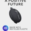 ULTIMATE EARS MINIROLL Ultra-Portable Waterproof Bluetooth Speaker, Big Bass, IP67 Dustproof, 40 m (131 ft) Range - Gentle Black