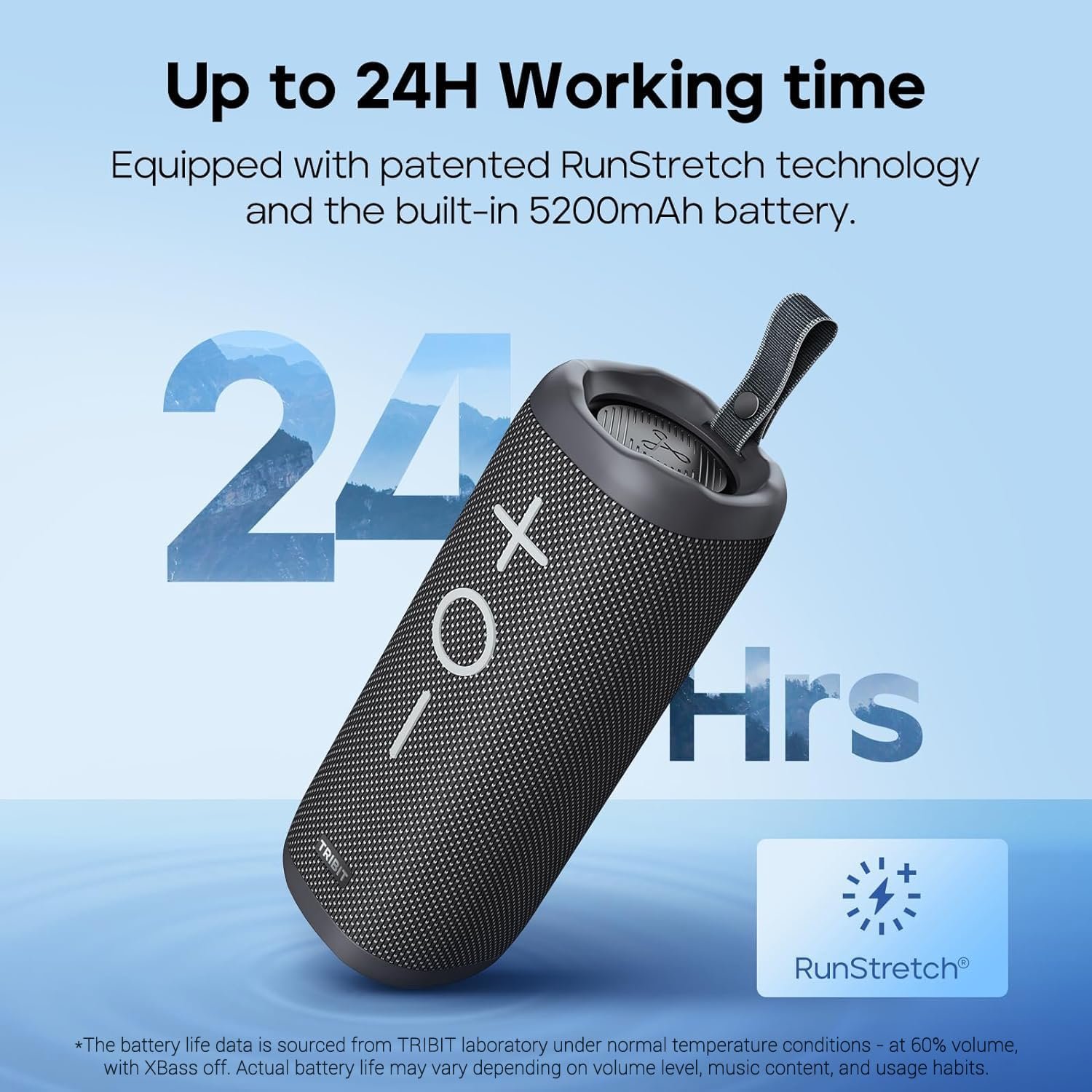 Tribit StormBox 2 Bluetooth Speaker with 34W 360° Surround Sound, XBass Tech, 24H Playtime, IPX7 Waterproof, Bluetooth 5.3, TWS Pairing Portable Wireless Speaker for Outdoor - Image 8
