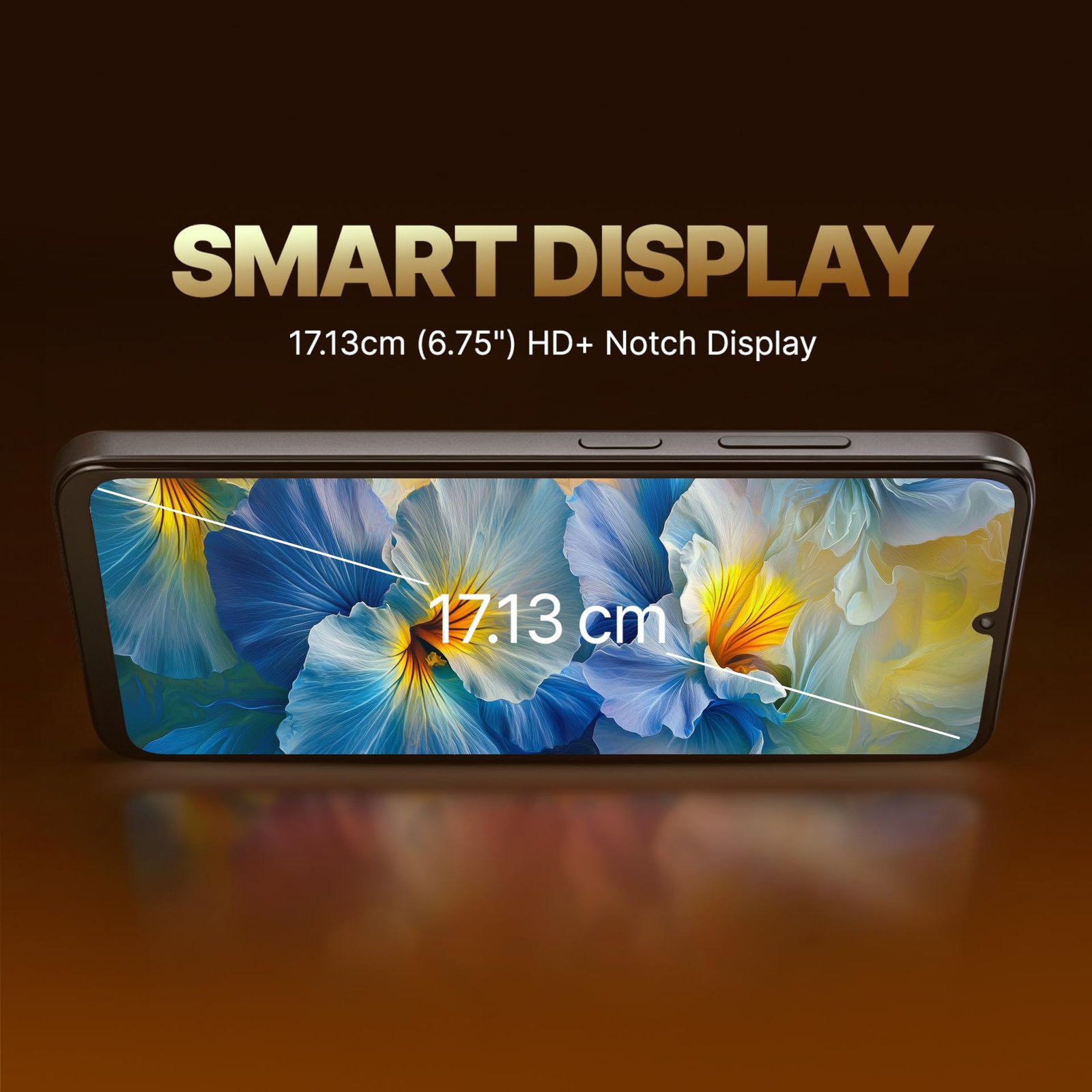 Lava Bold N2 Lite (Nilgiri Blue, 3 GB RAM, 64 GB Storage) | 6.75" HD+ Display | 13MP AI Dual Rear Camera | 5000 mAh Battery | Secure Face Unlock | Fingerprint Reader | Charger & Phone-Cover in Box - Image 5