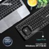 FRONTECH Wired Keyboard | Membrane Keys with Retractable Stands | USB Plug & Play | Ergonomic & Comfortable Design | 1 Year Warranty (FT-1672, Black)