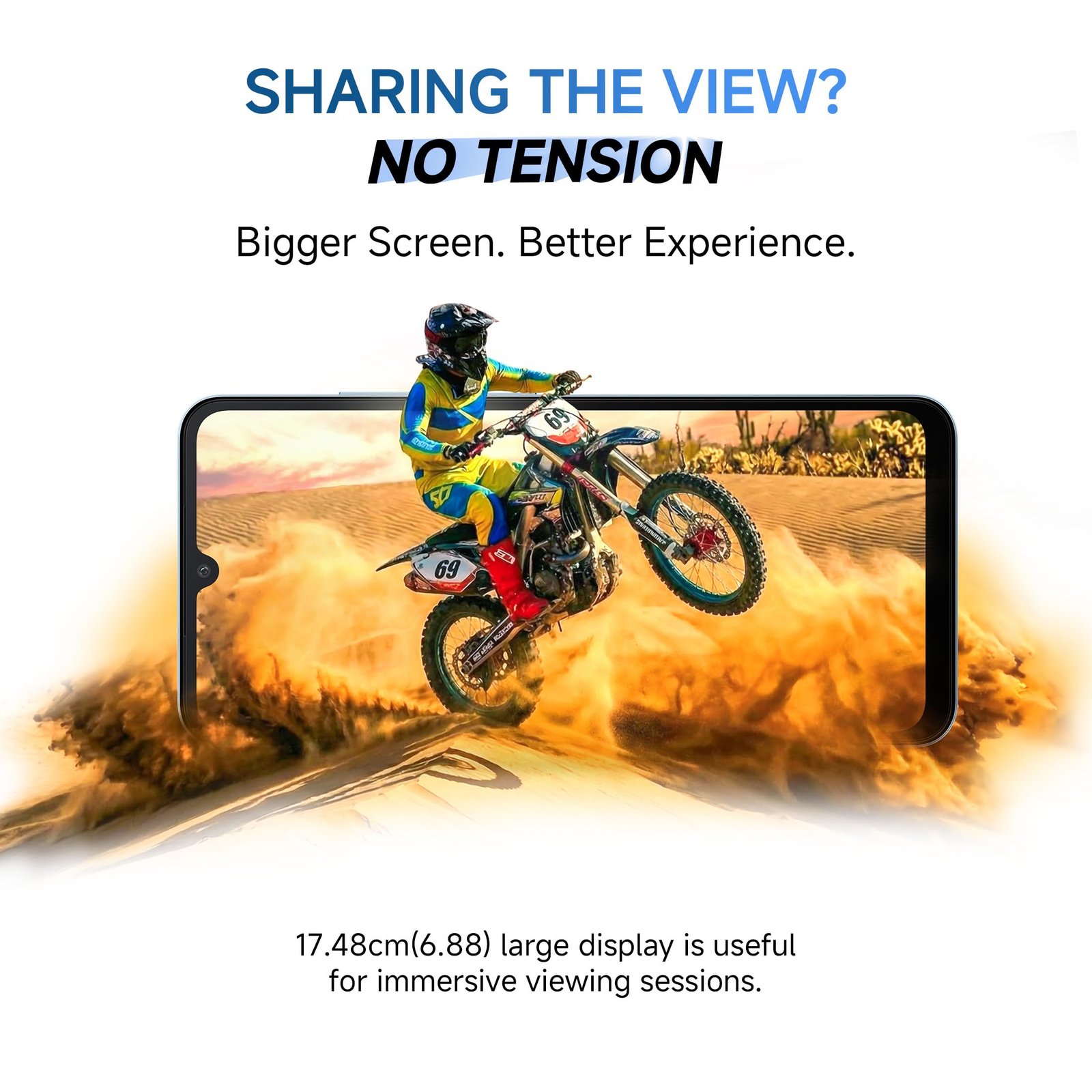 REDMI A7 4G (Sky Blue, 3 GB RAM, 64GB Storage) | Large 17.48cm (6.88) Smooth 120Hz Display | 5200mAh 2-Day Battery | Royale Design | Charger in the Box - Image 7
