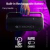 ZEBRONICS AXON 100 Portable Party Bluetooth Speaker, 90W RMS, Quad Drivers + Dual Passive Radiators, IPX5, Upto 6 Hours Playback, Rapid Charging, BT | USB | AUX | TWS, Fabric Finish, RGB, Deep Bass