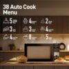 Panasonic 20L Grill Microwave Oven(NN-GT221WFDG,White, 38 Auto Cook Menus )