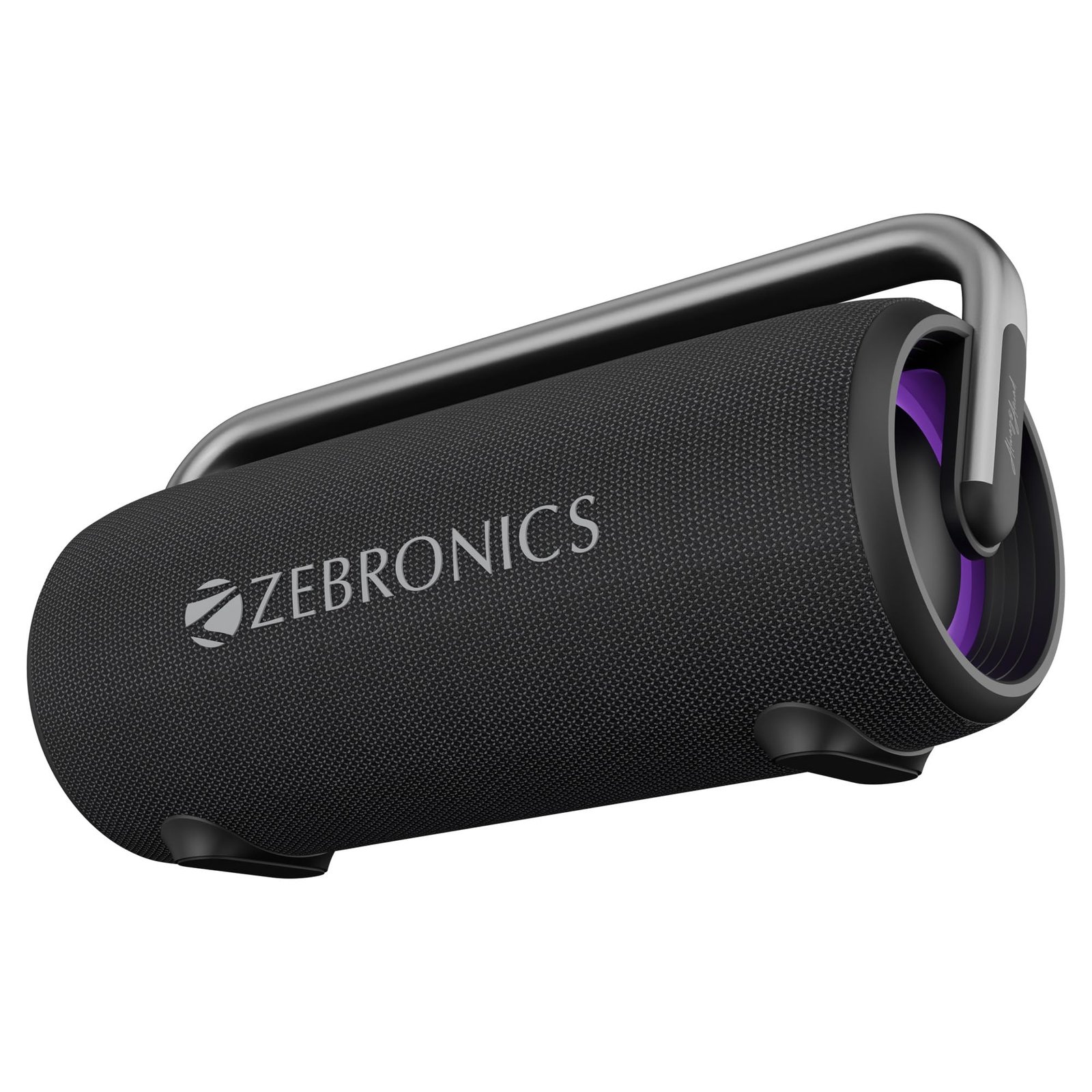 ZEBRONICS AXON 100 Portable Party Bluetooth Speaker, 90W RMS, Quad Drivers + Dual Passive Radiators, IPX5, Upto 6 Hours Playback, Rapid Charging, BT | USB | AUX | TWS, Fabric Finish, RGB, Deep Bass - Image 2