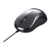 BSMBU108BK Wired Blue LED Silent 3 Button Mouse Black