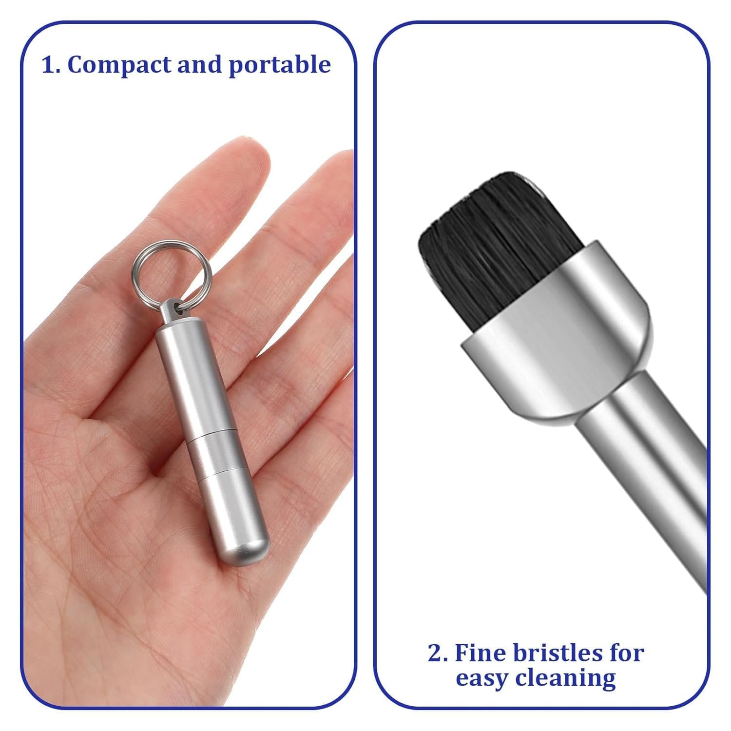 Premium SIM Card Ejector Pin with Mobile Cleaning Kit for Smartphones, Android, I Phone, Tablets, Durable Metal, Compact, Travel-Friendly Tech Accessory - SilverR - Image 8
