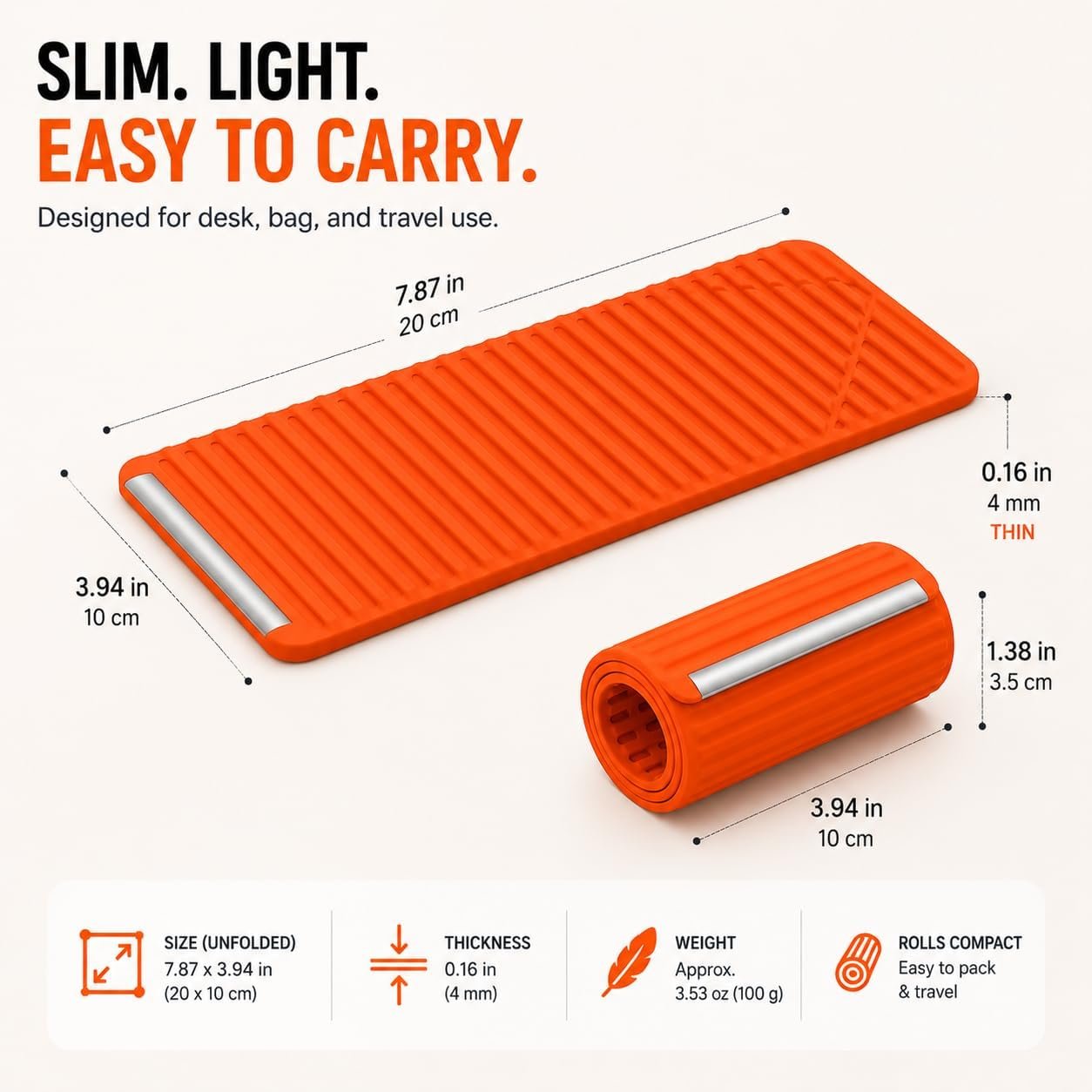 SellBotic Flexible Silicone Phone Stand, Multi-Angle Adjustable Cell Phone Holder, Portable Phone Stand for Desk, Compatible with iPhone, iPad, Tablet, Laptop, for Home, Office, Gaming (Orange) - Image 2