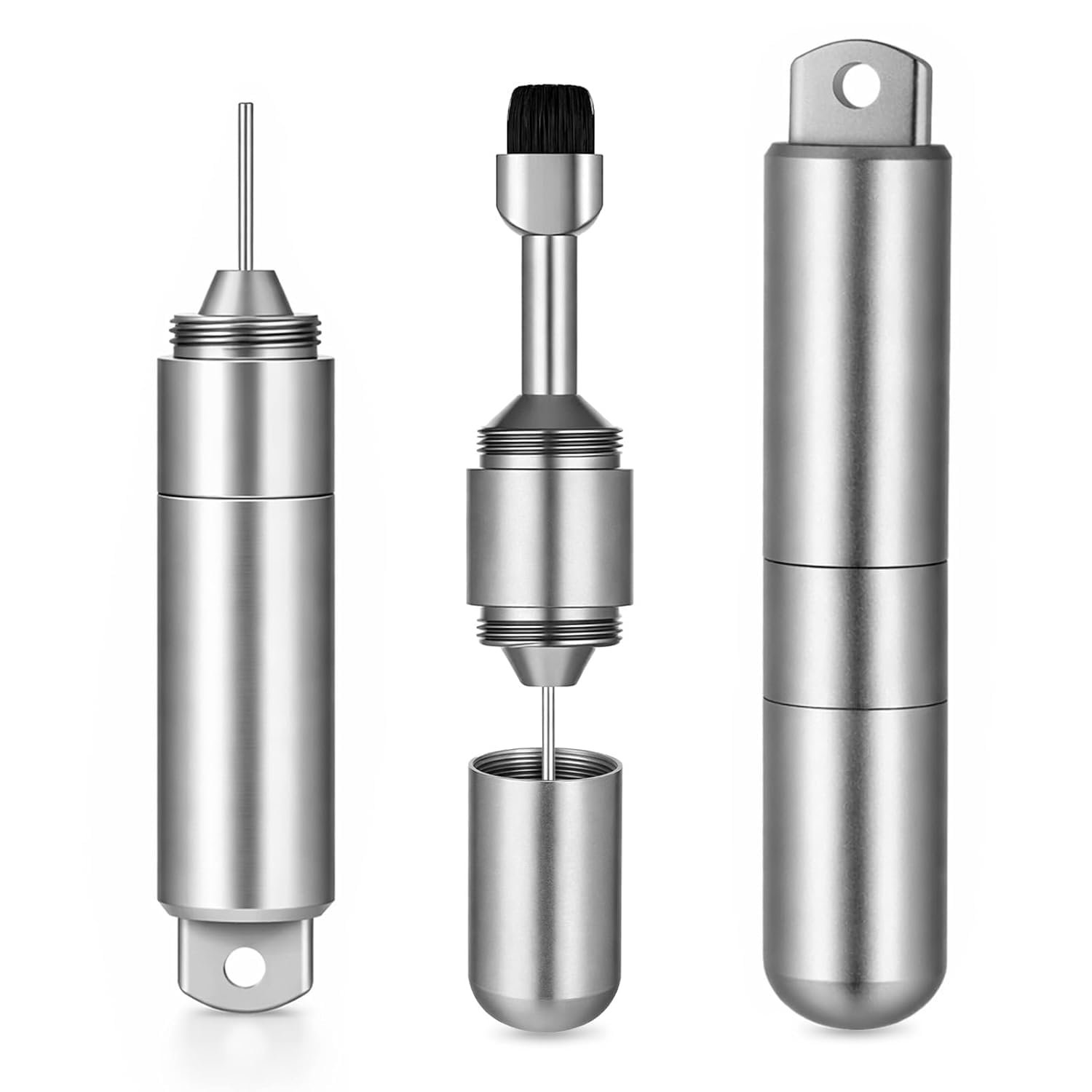 Premium SIM Card Ejector Pin with Mobile Cleaning Kit for Smartphones, Android, I Phone, Tablets, Durable Metal, Compact, Travel-Friendly Tech Accessory - SilverR