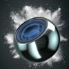 Mini Boost 4 Bluetooth Speaker 4D Mini Electroplating Round Steel Speaker - Multicolor - Pack of 1
