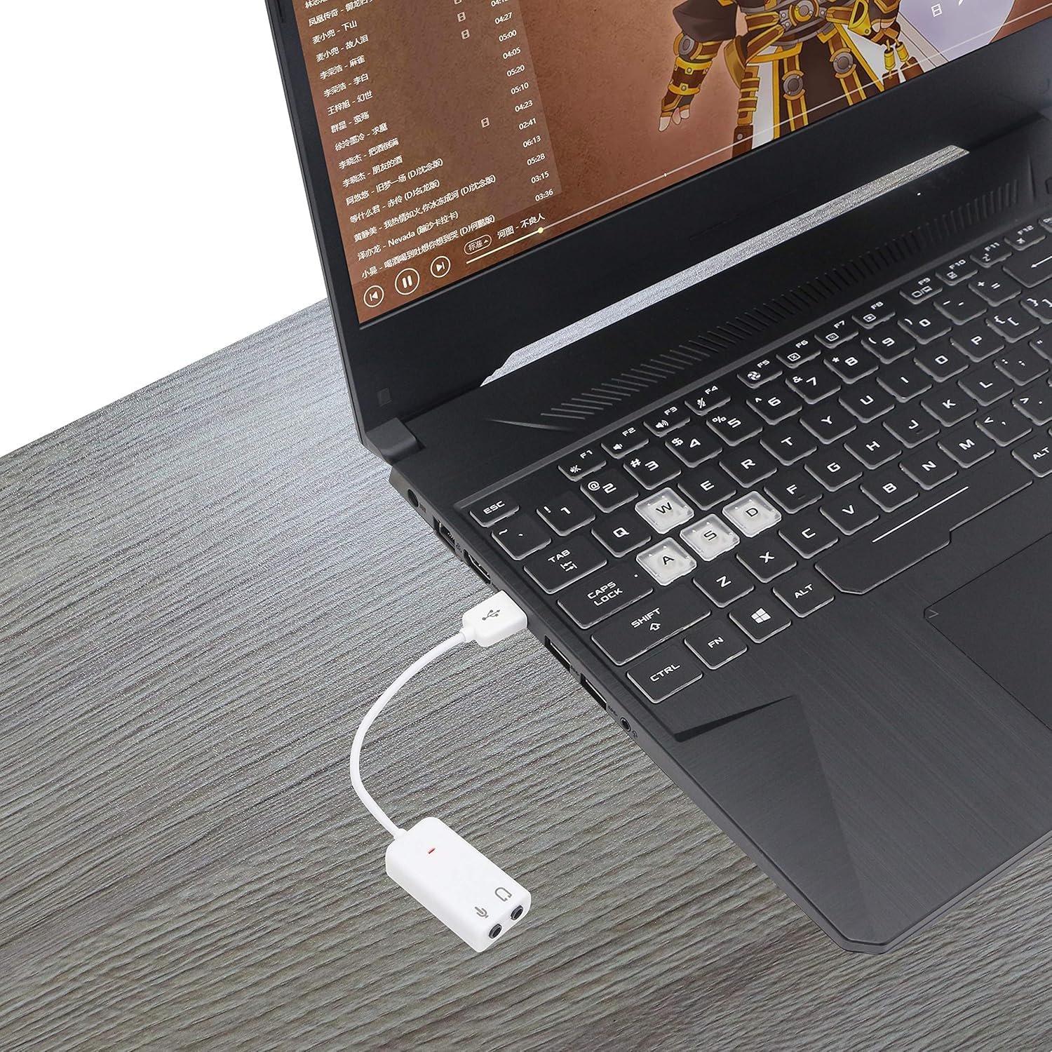 USB External Sound Card Adapter, Dual Channel Audio Interface Compatible with Desktop, Laptop, PS4, Tablet, Voice Synchronization for Speakers, Headset, Microphone - Image 5